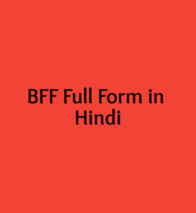 BFF Full Form