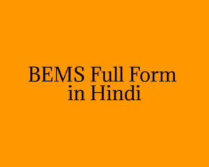 BEMS Full Form in Hindi