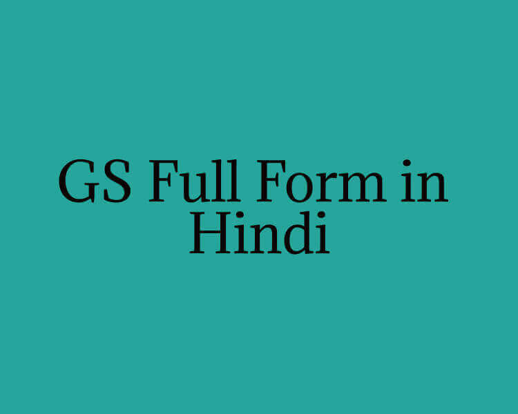 GS Full Form in Hindi